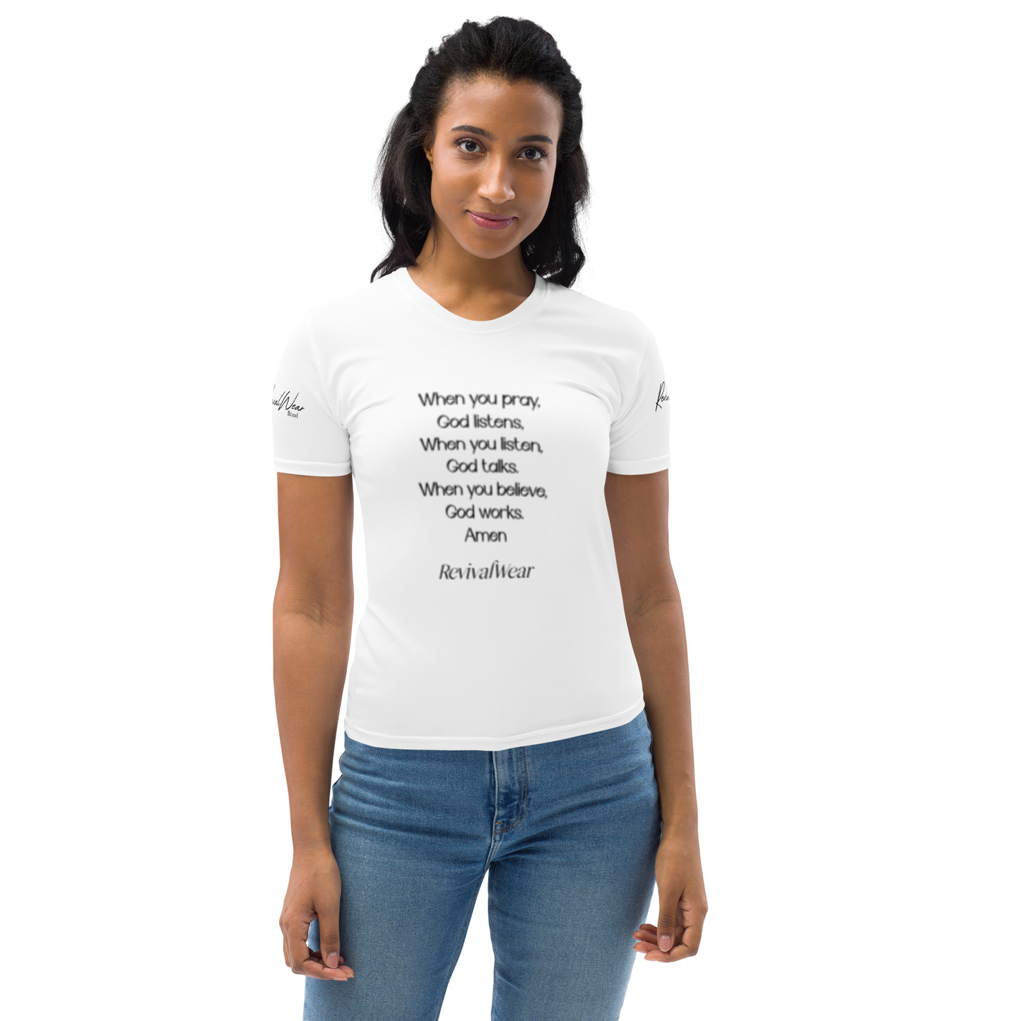 When You Pray Women's Christian T-shirt