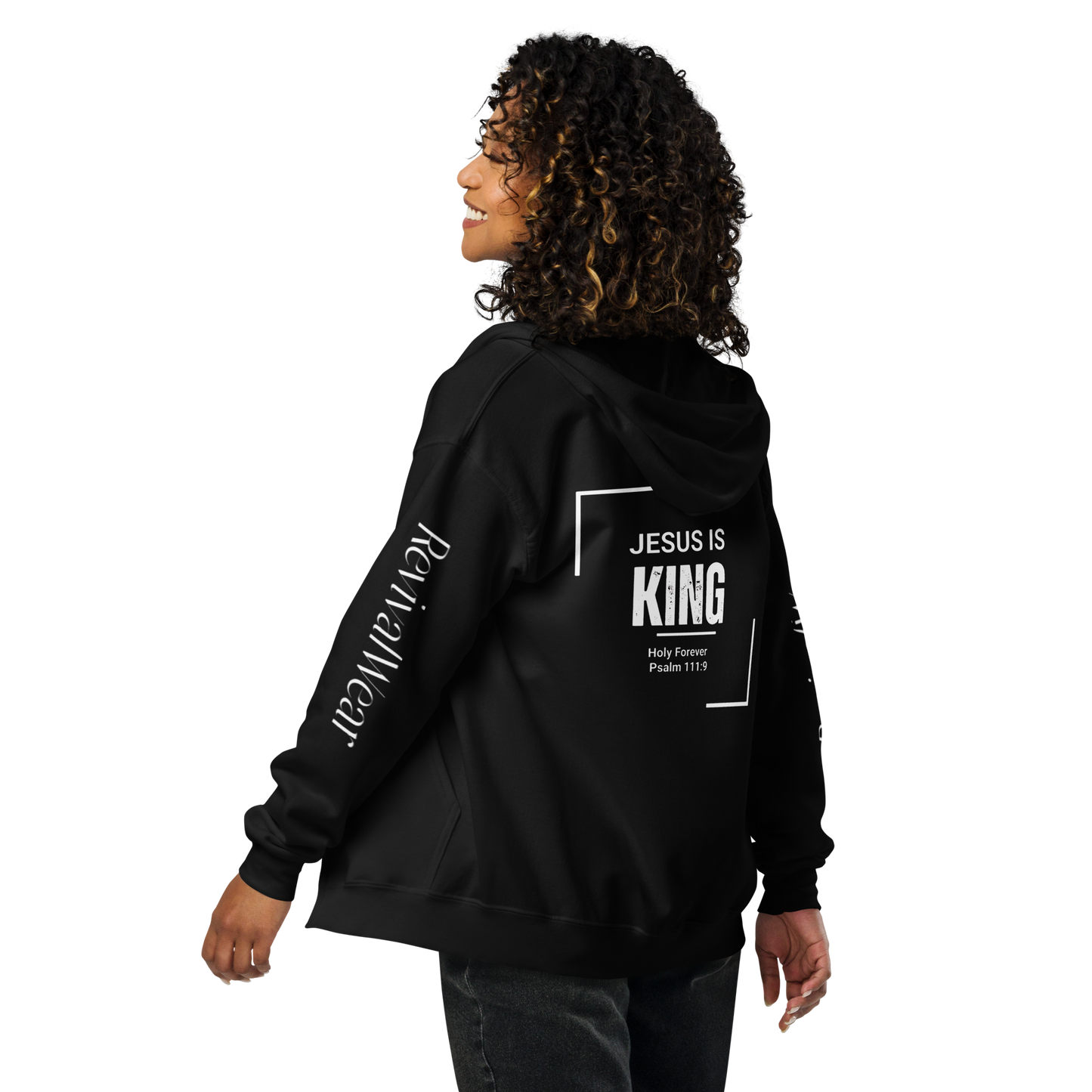 Jesus is King women's heavy blend zip hoodie