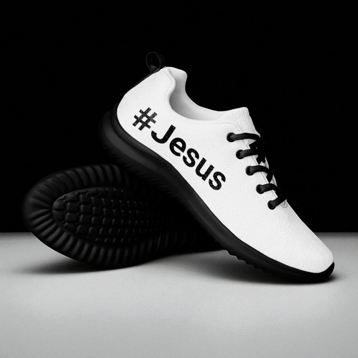 #Jesus white and black Women’s athletic shoes