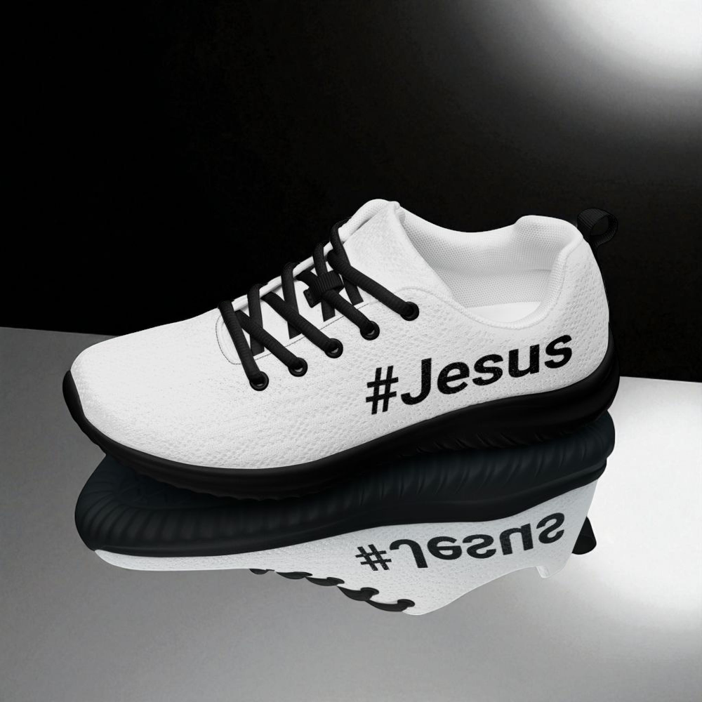 #Jesus white and black Women’s athletic shoes