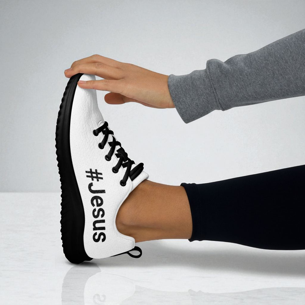 #Jesus white and black Women’s athletic shoes