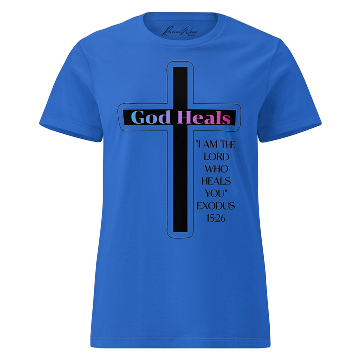 God Heals Women’s Fashion Christian t-shirt