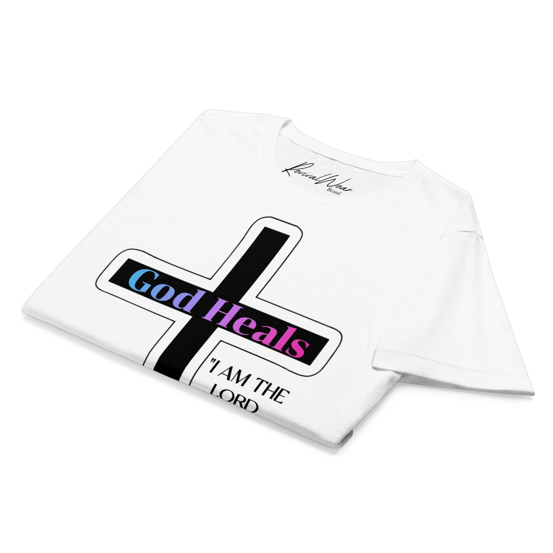 God Heals Women’s Fashion Christian t-shirt