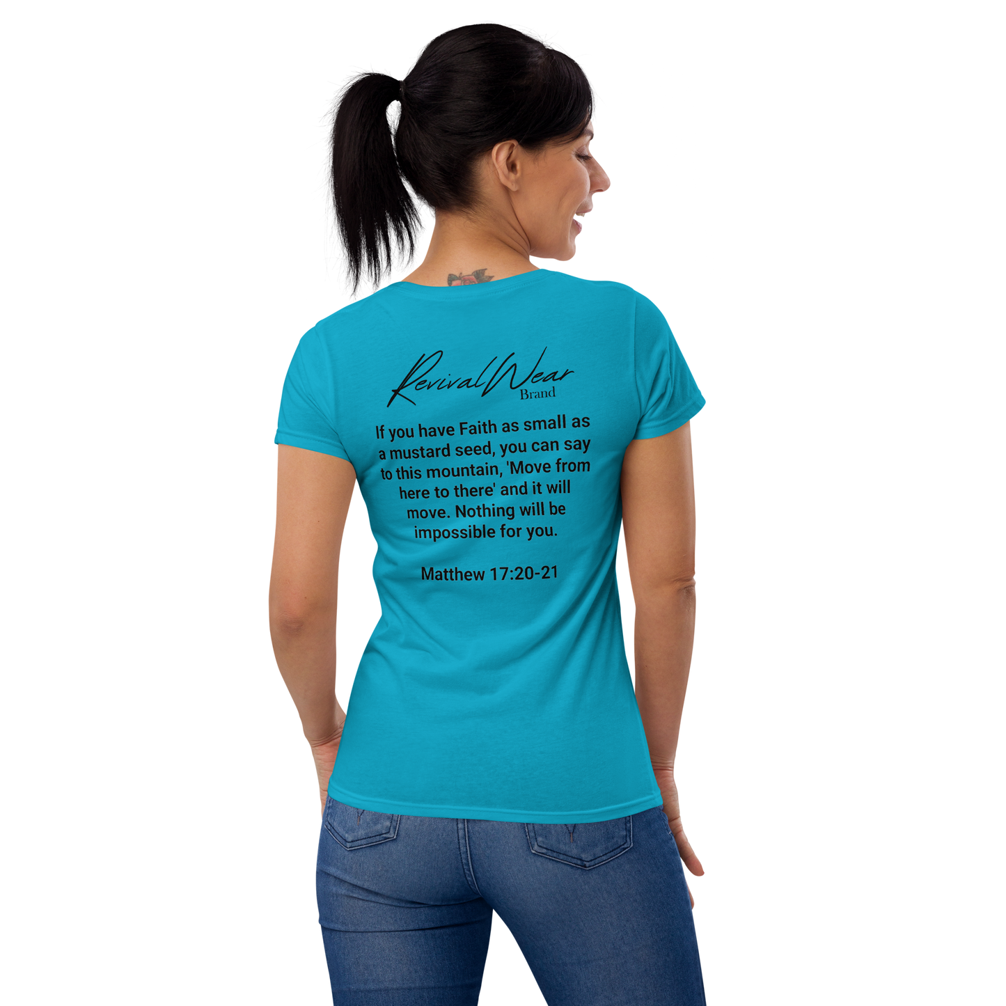 Faith Over Fear Women's Christian short sleeve t-shirt