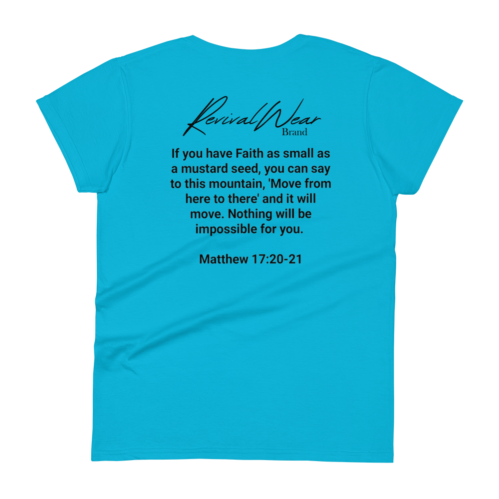 Faith Over Fear Women's Christian short sleeve t-shirt