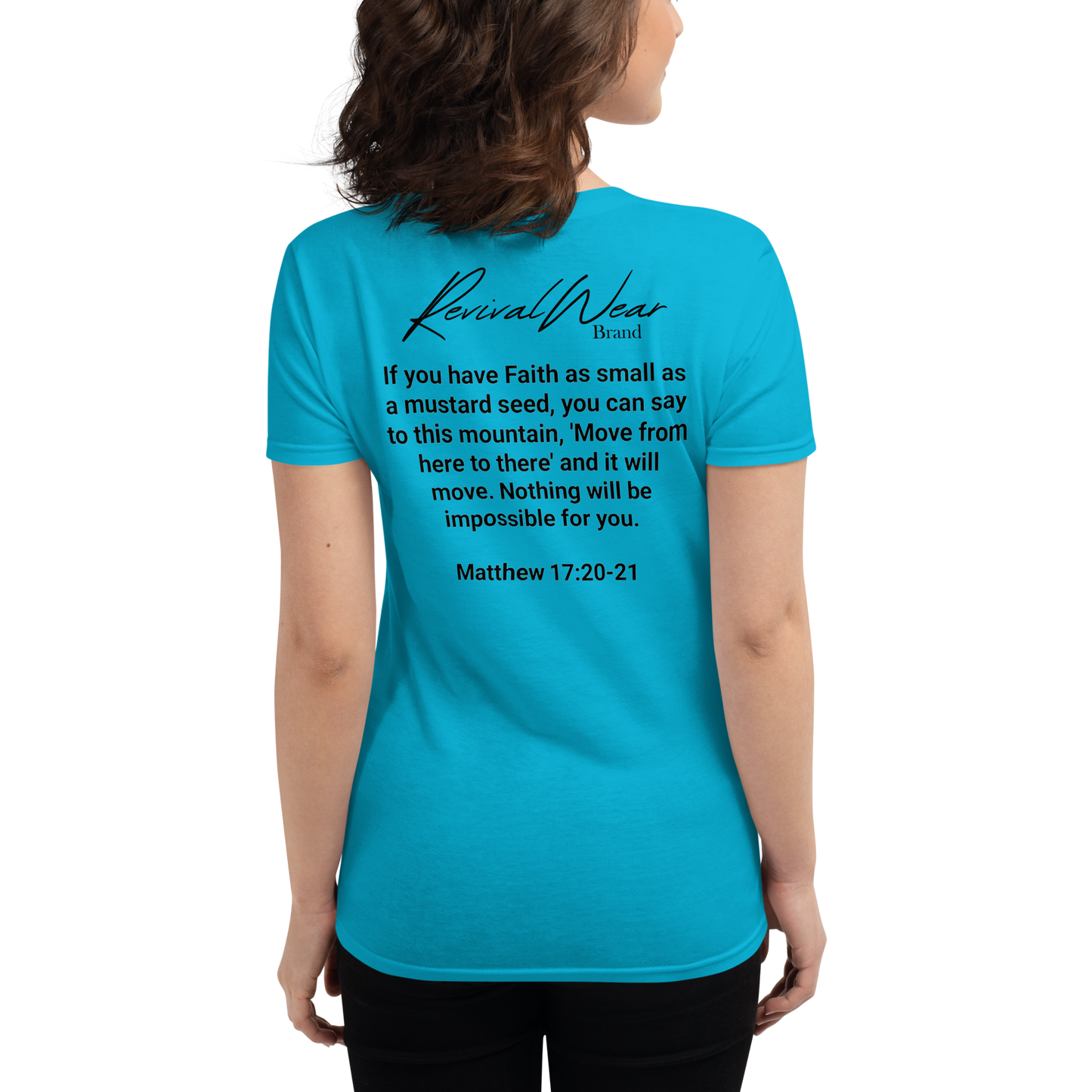 Faith Over Fear Women's Christian short sleeve t-shirt