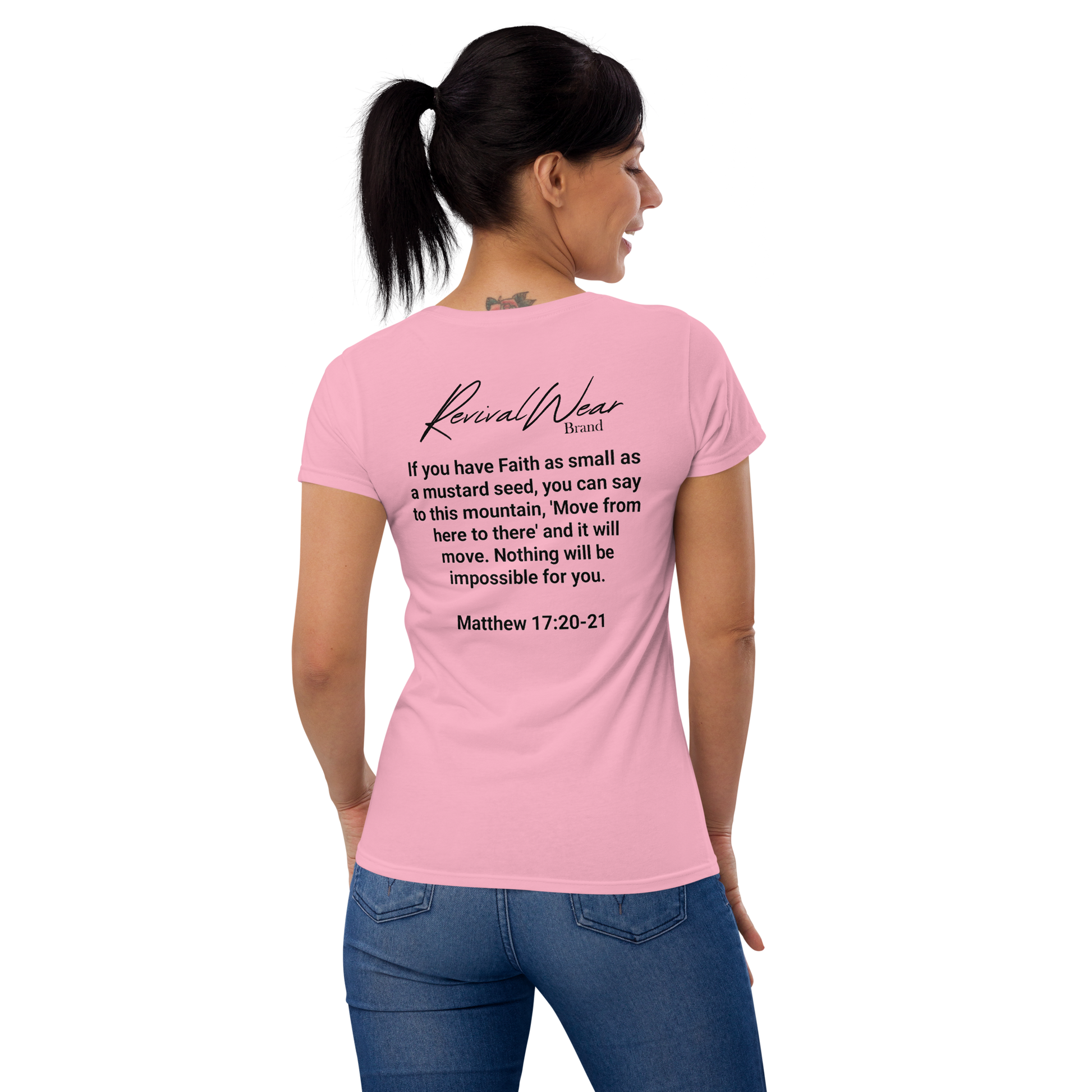 Faith Over Fear Women's Christian short sleeve t-shirt