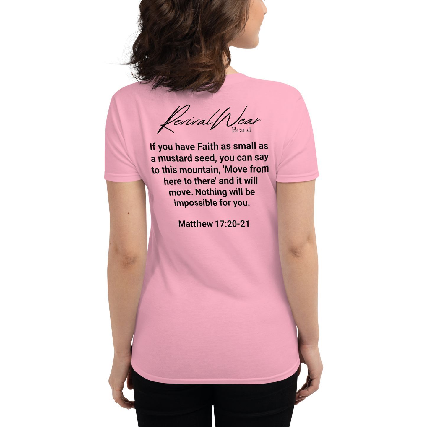 Faith Over Fear Women's Christian short sleeve t-shirt