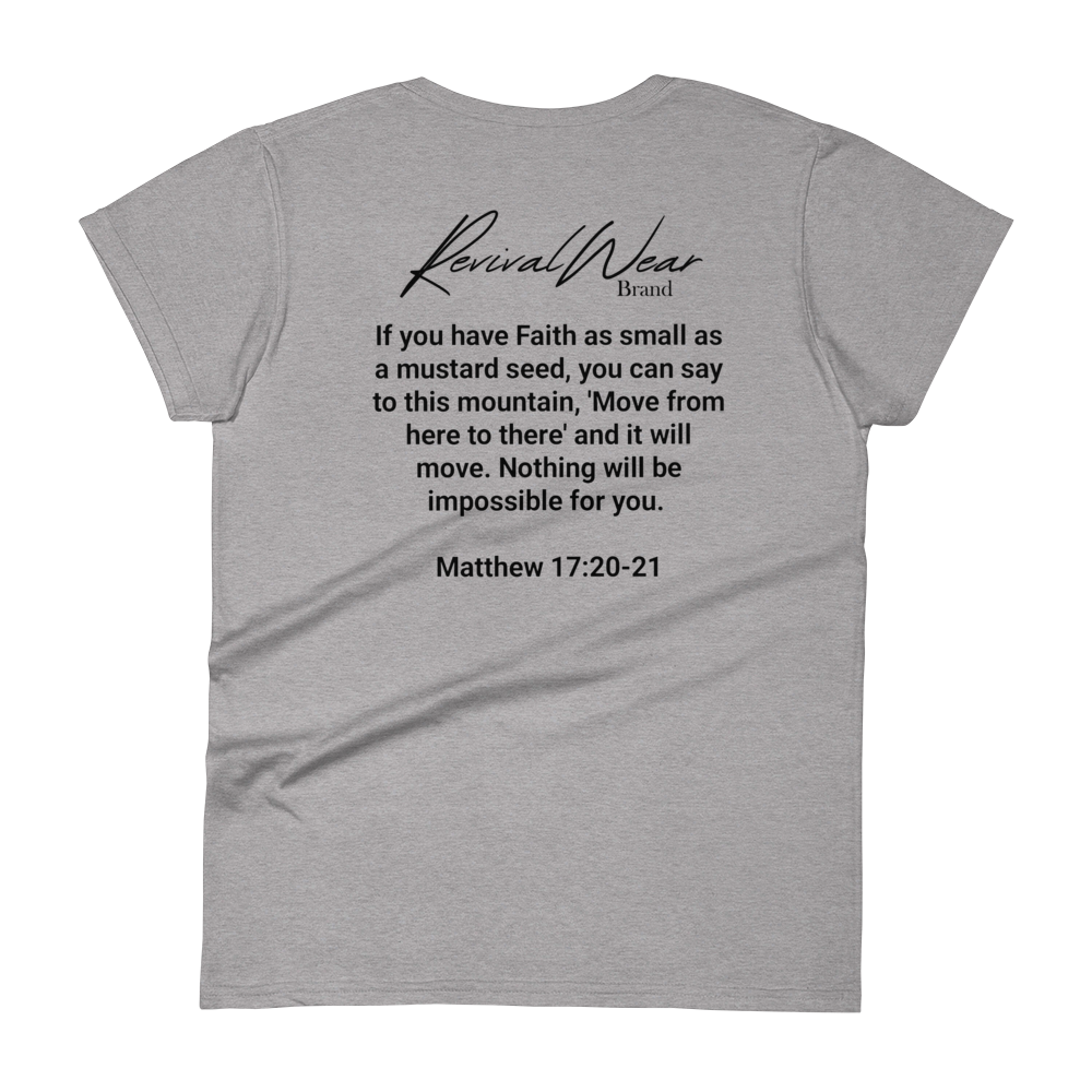 Faith Over Fear Women's Christian short sleeve t-shirt