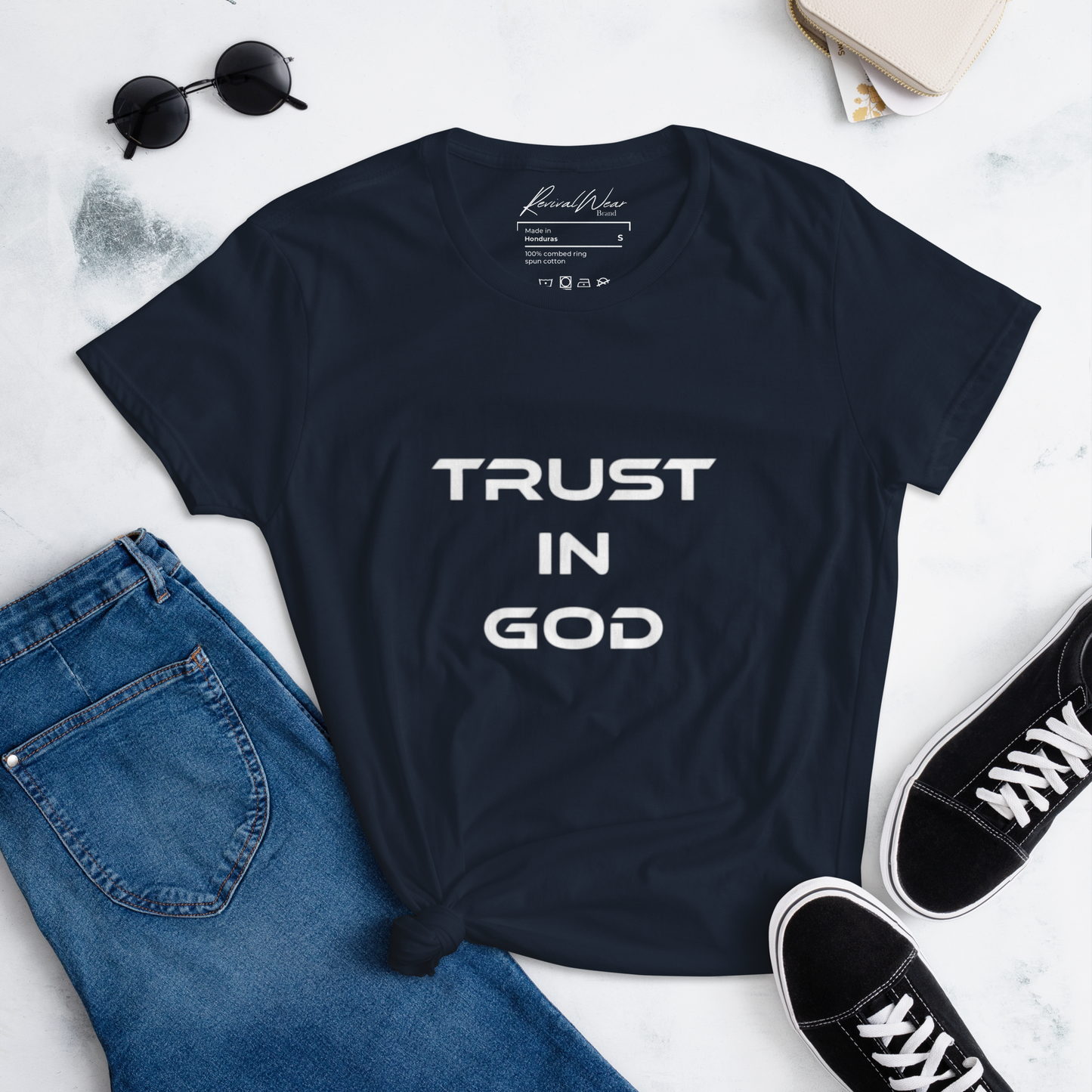 Trust in God Women's short sleeve Christian T-Shirt