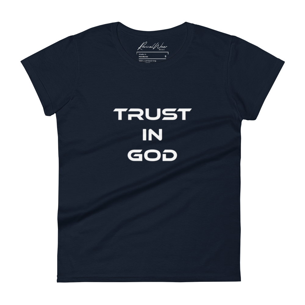 Trust in God Women's short sleeve Christian T-Shirt