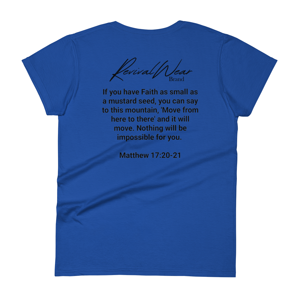 Faith Over Fear Women's Christian short sleeve t-shirt