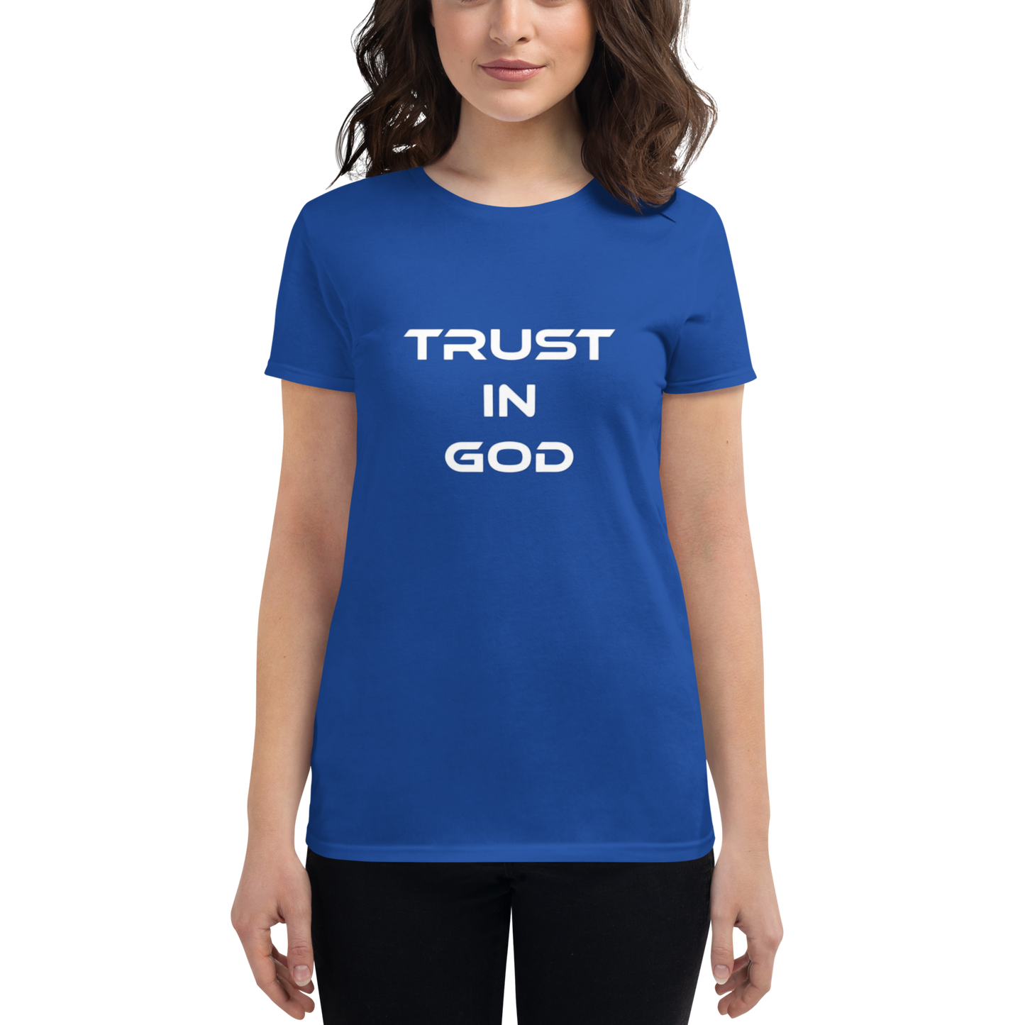 Trust in God Women's short sleeve Christian T-Shirt