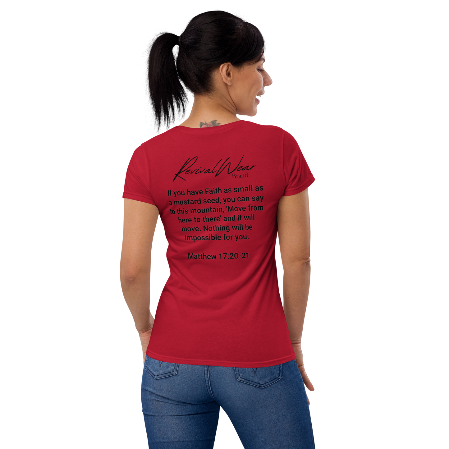 Faith Over Fear Women's Christian short sleeve t-shirt