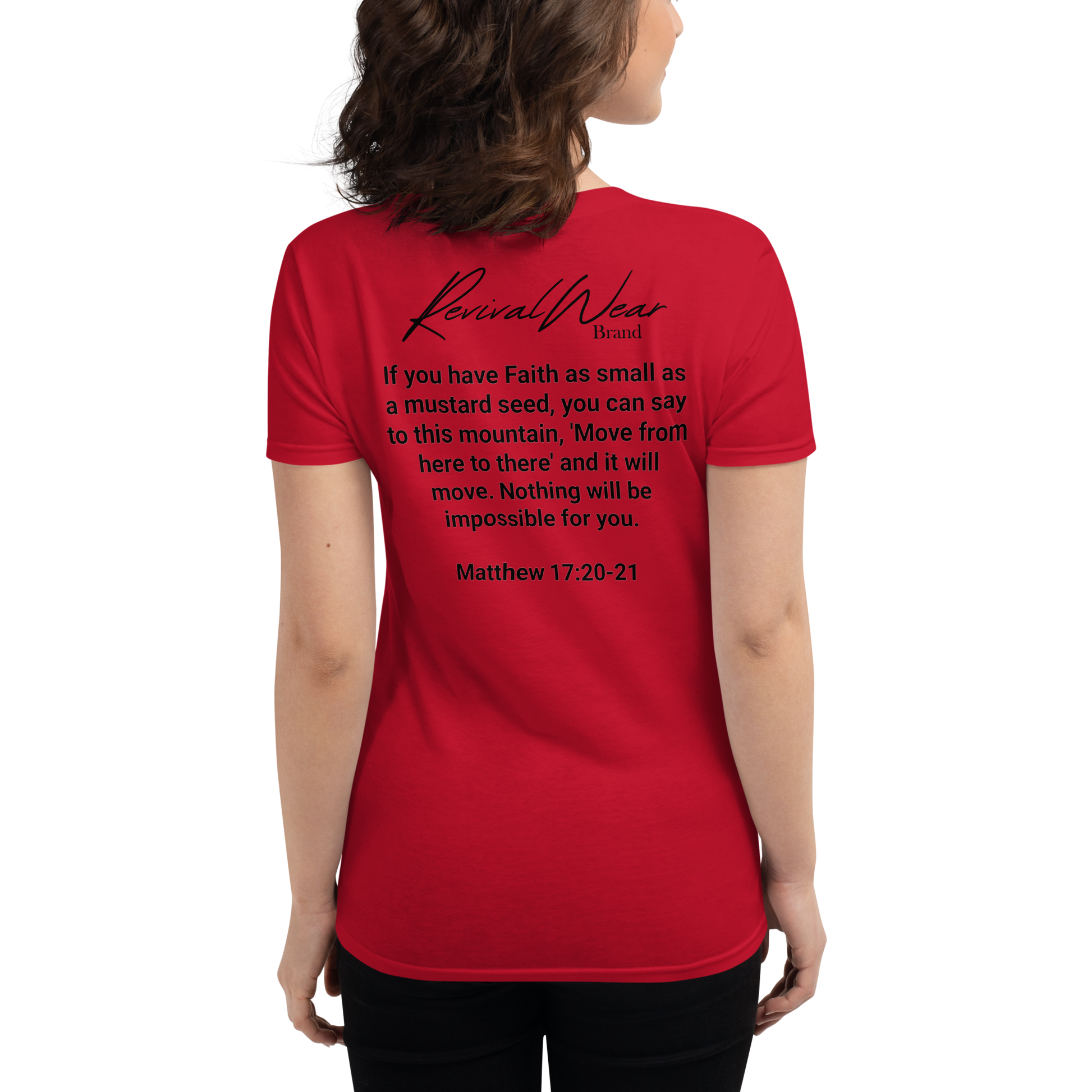 Faith Over Fear Women's Christian short sleeve t-shirt