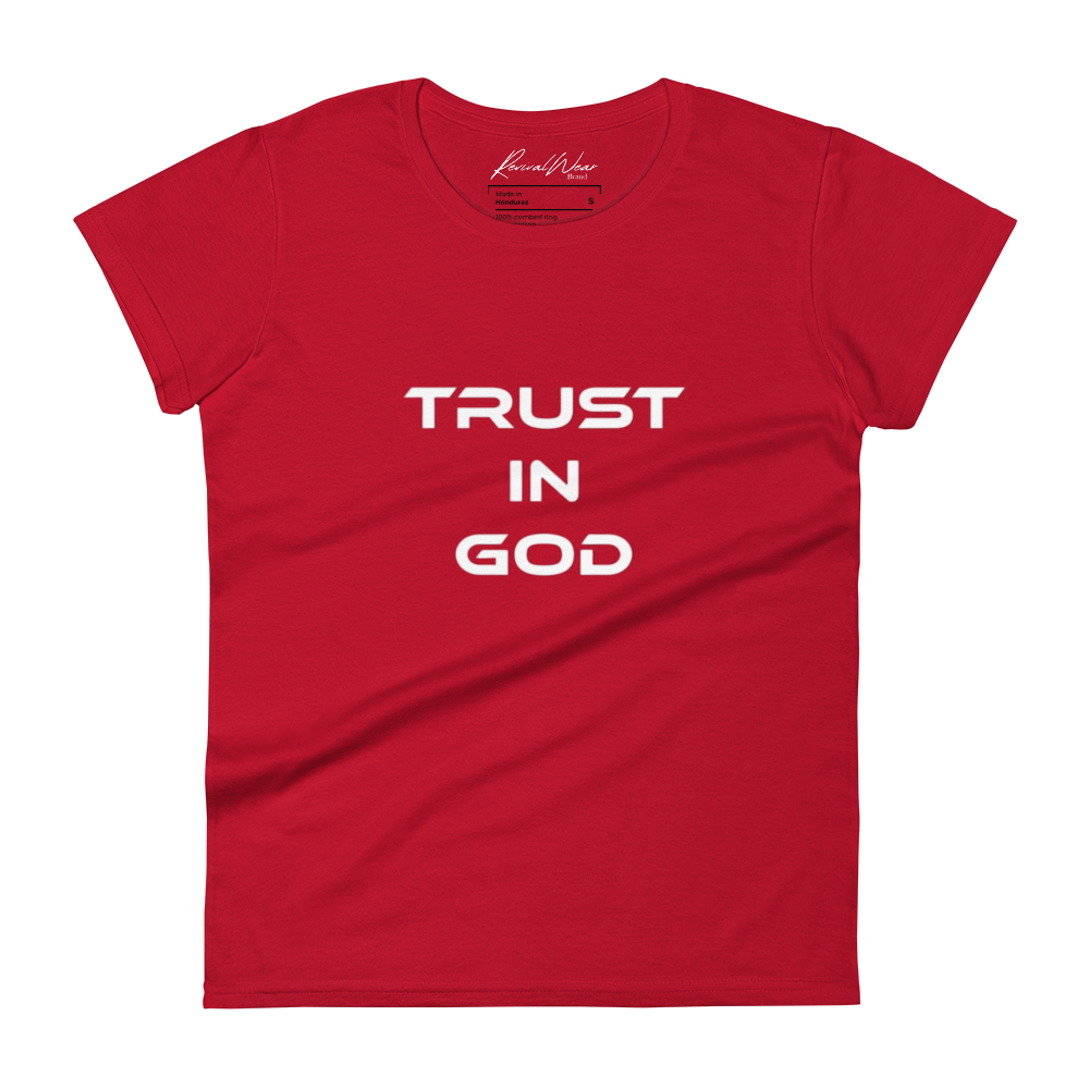 Trust in God Women's short sleeve Christian T-Shirt