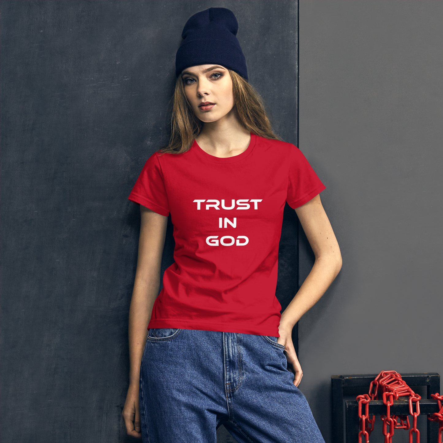 Trust in God Women's short sleeve Christian T-Shirt