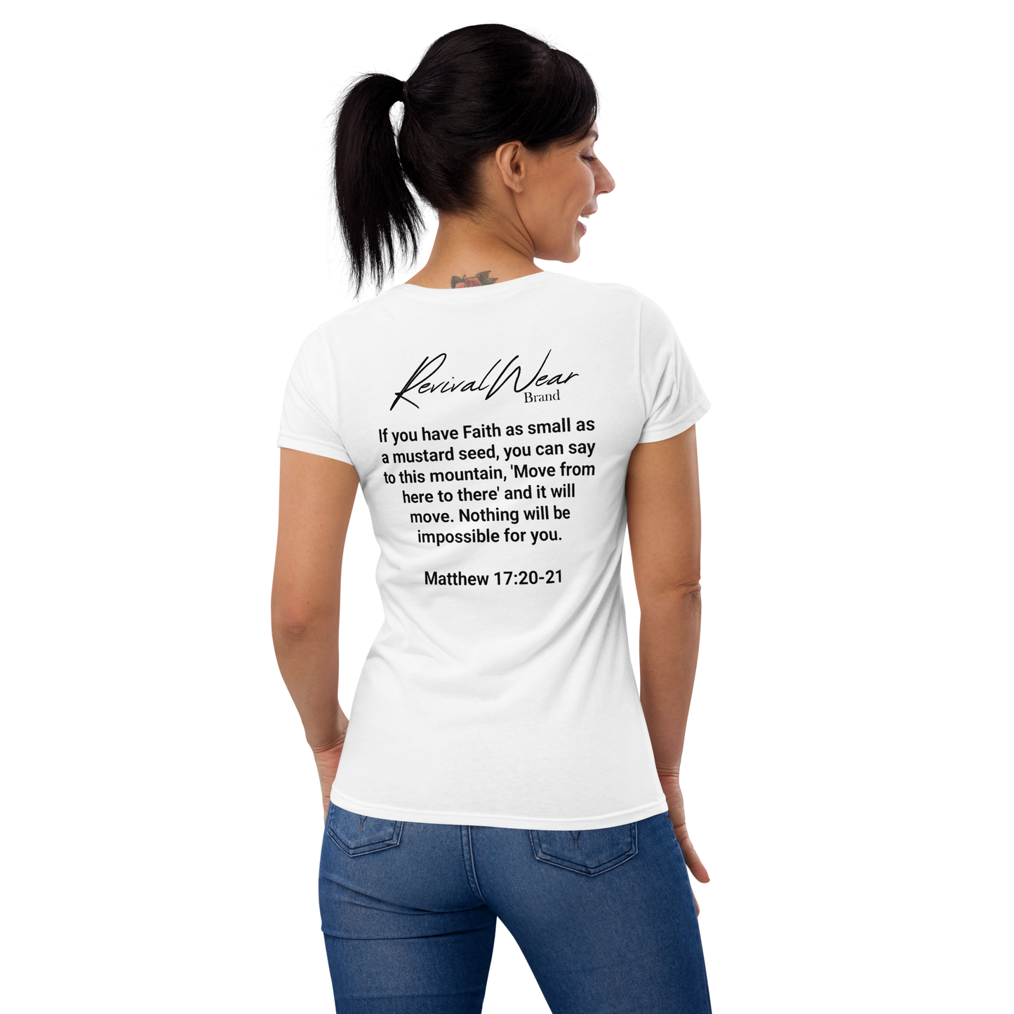 Faith Over Fear Women's Christian short sleeve t-shirt