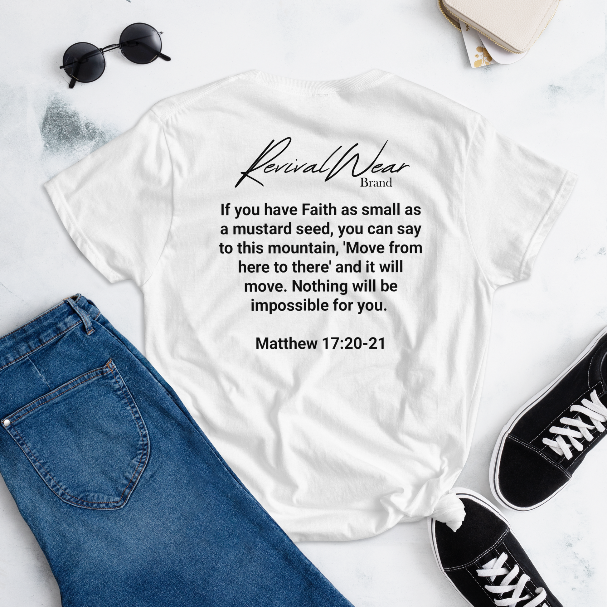 Faith Over Fear Women's Christian short sleeve t-shirt