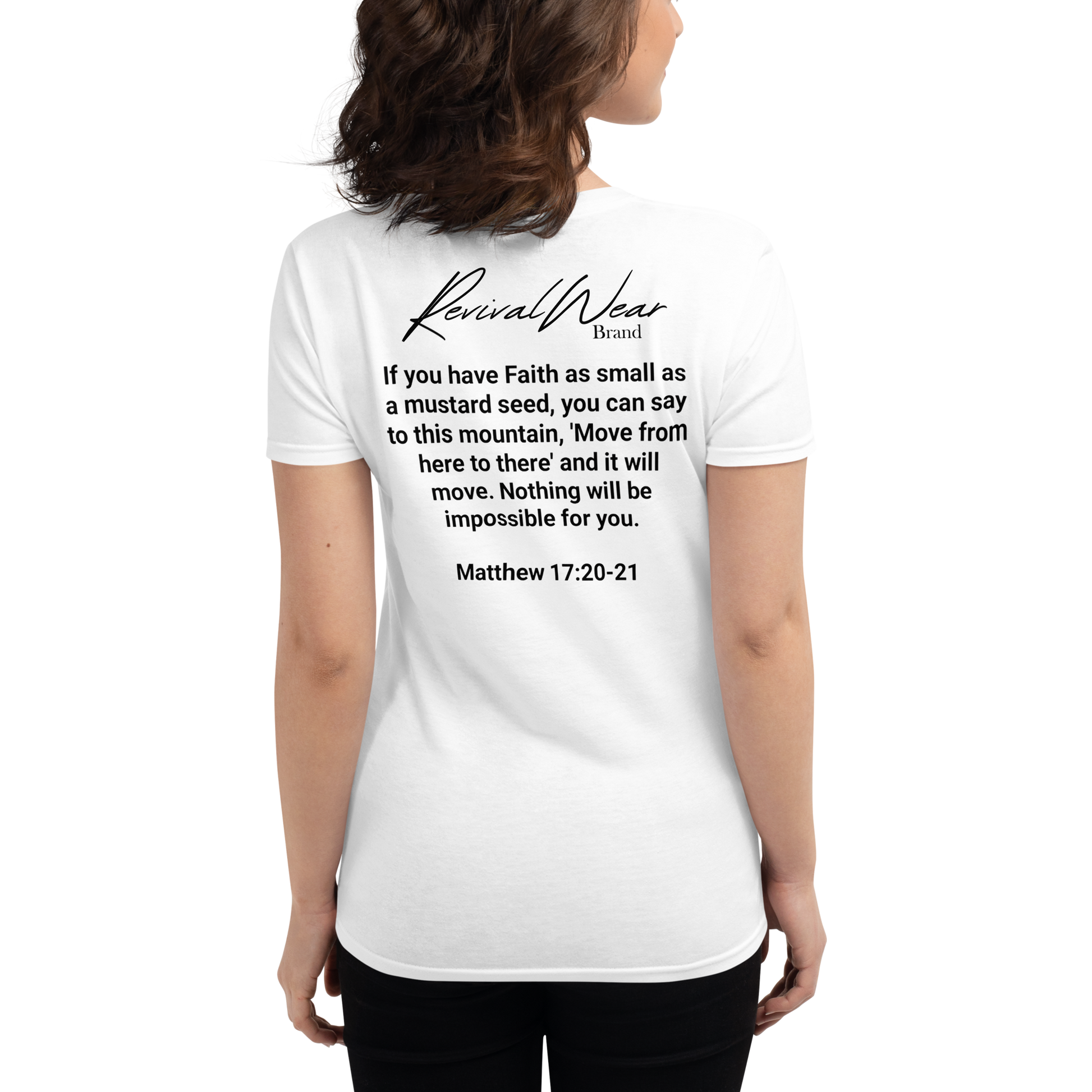 Faith Over Fear Women's Christian short sleeve t-shirt